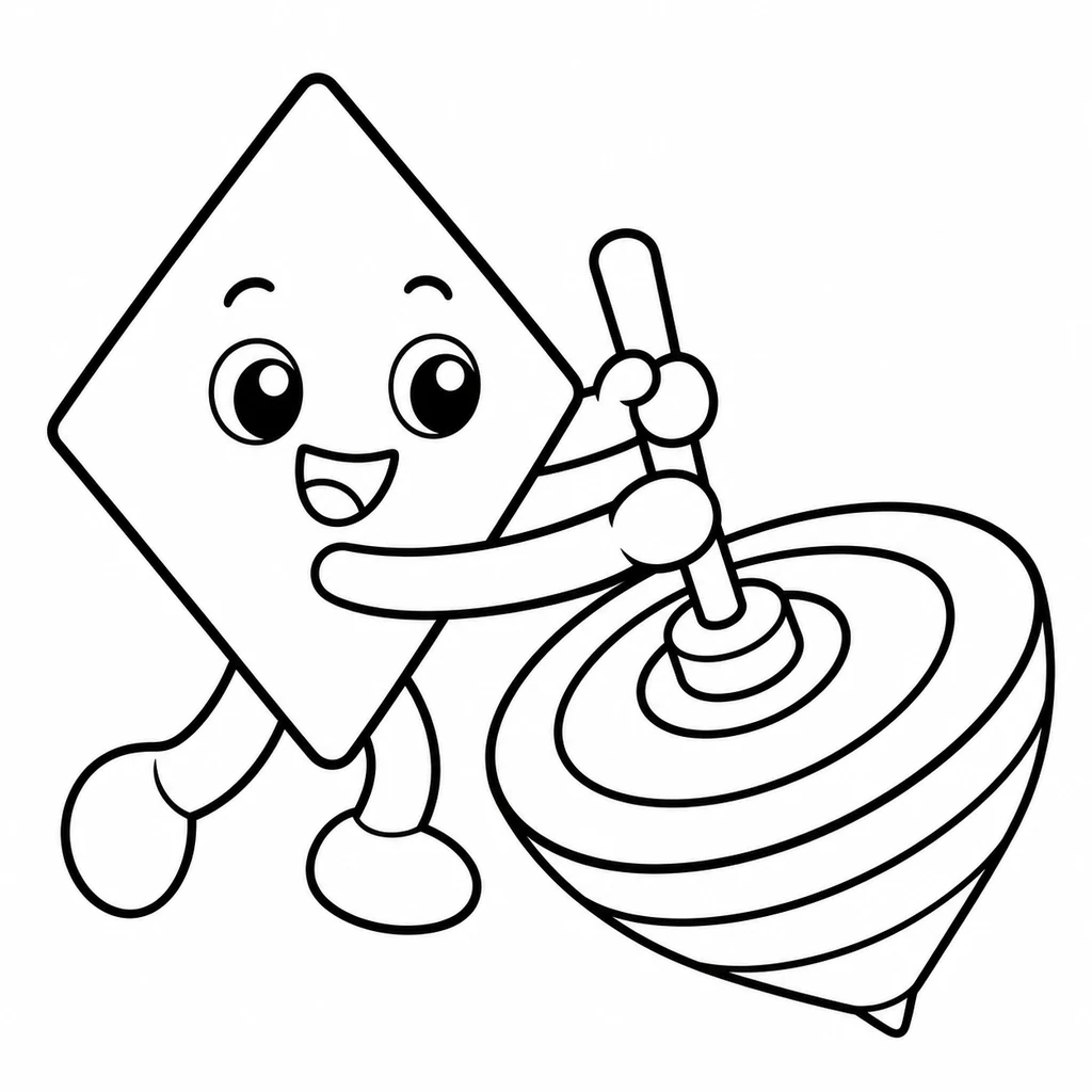 Ausmalbild Diamant 29