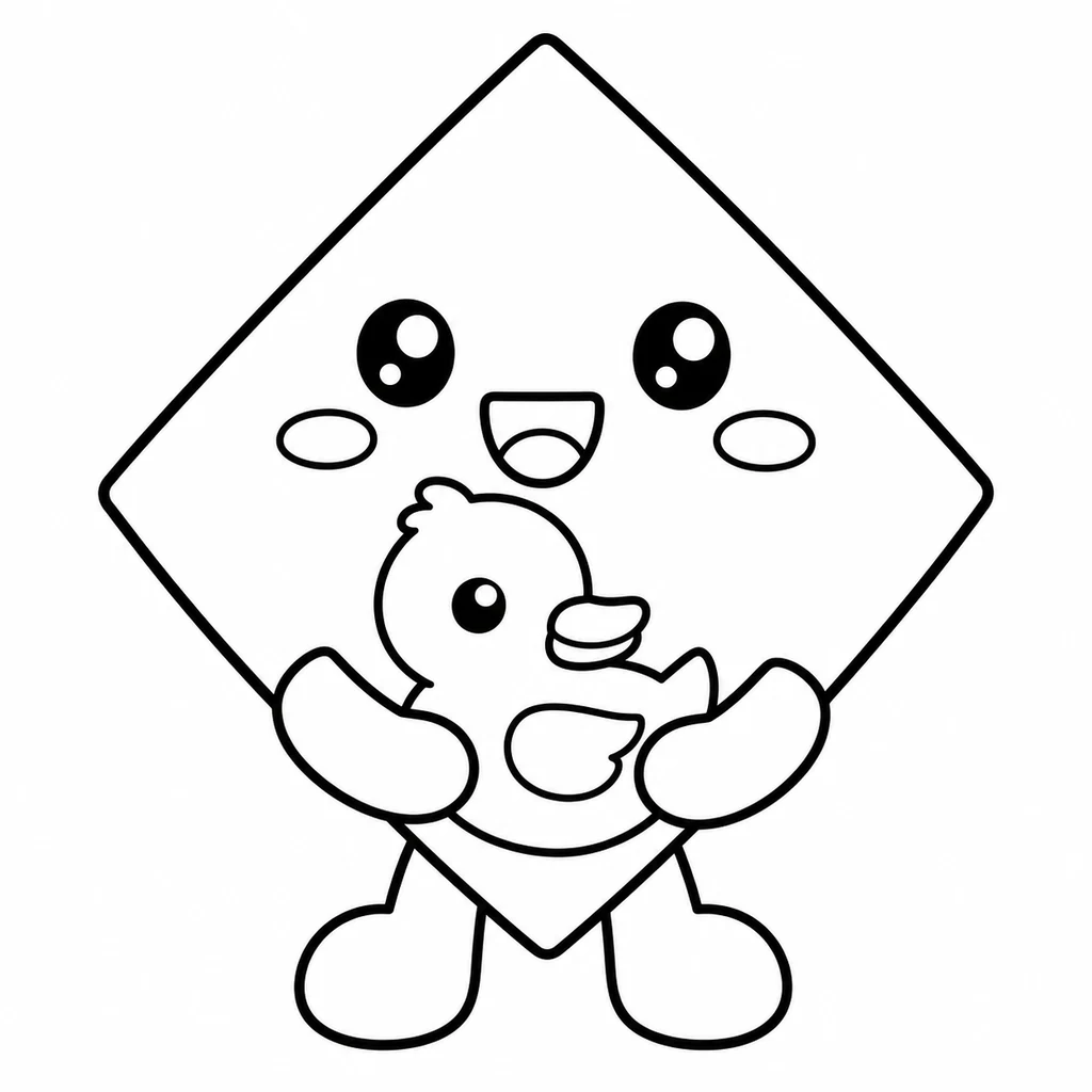 Ausmalbild Diamant 34