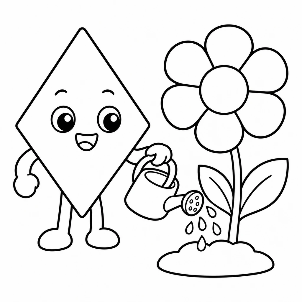 Ausmalbild Diamant 39