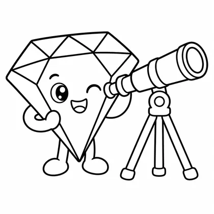 Ausmalbild Diamant 17