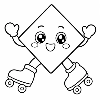 Ausmalbild Diamant 27