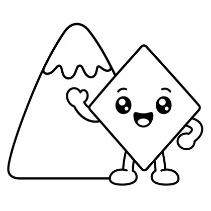 Ausmalbild Diamant 38