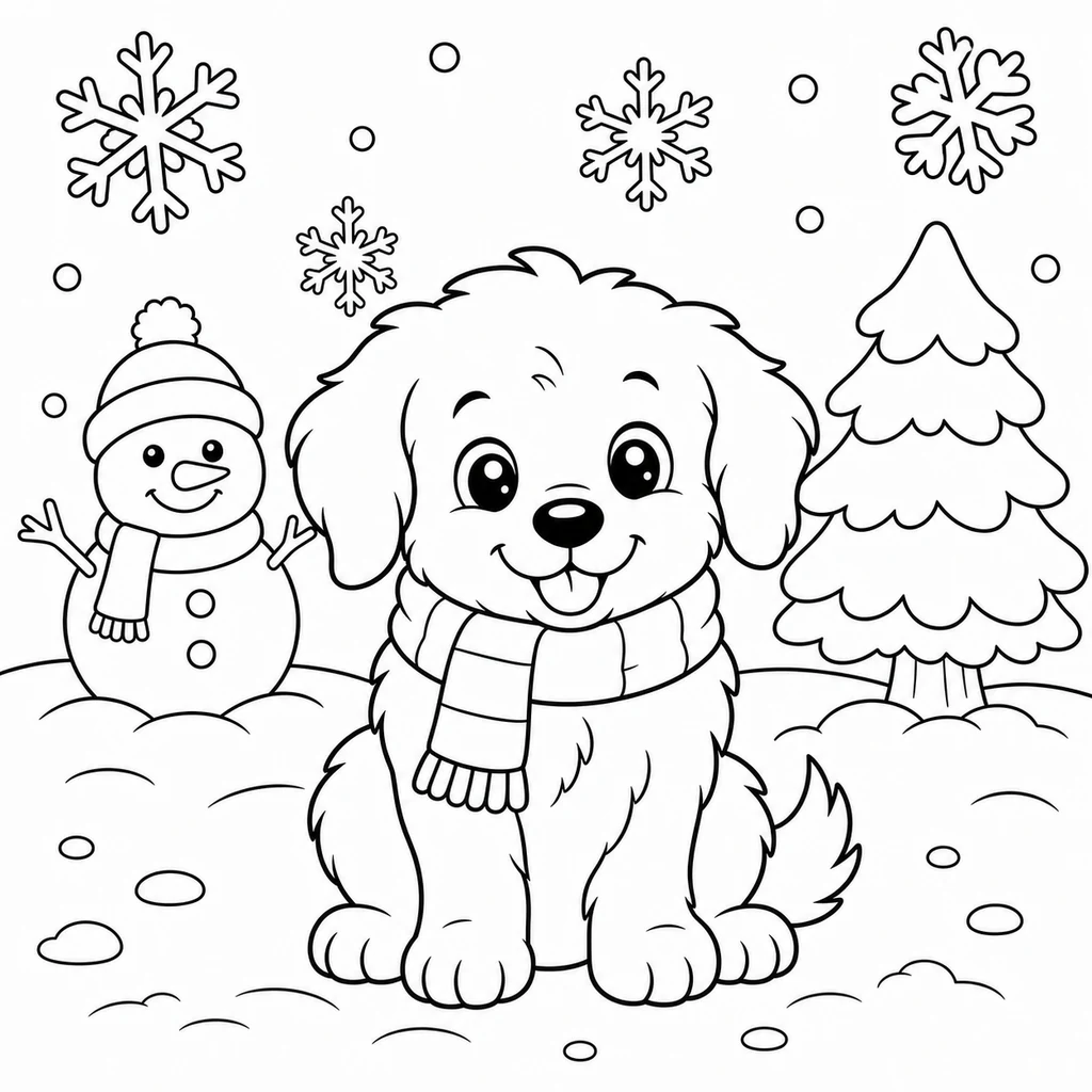 Собака 34 для розмальовування