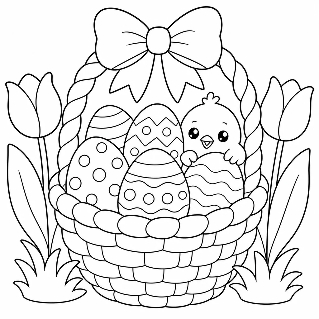 Великдень 2 для розмальовування