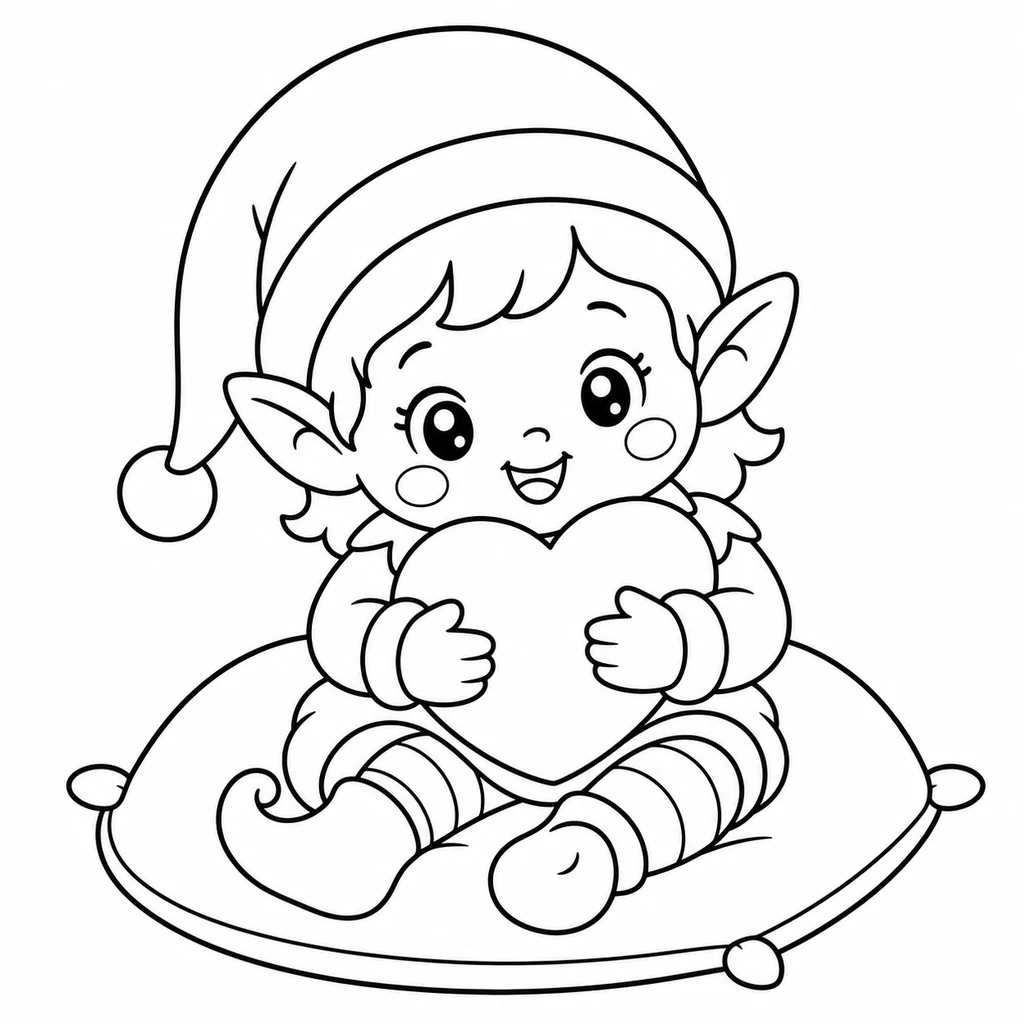 Coloriage : Elfe n°11