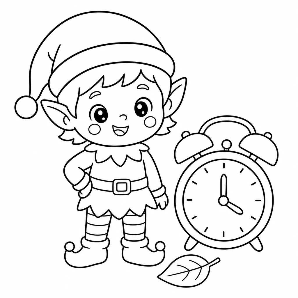 Coloriage : Elfe n°13