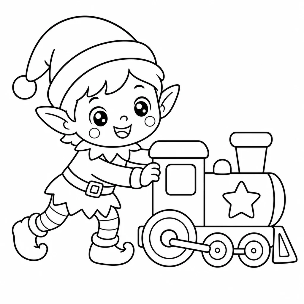Coloriage : Elfe n°21