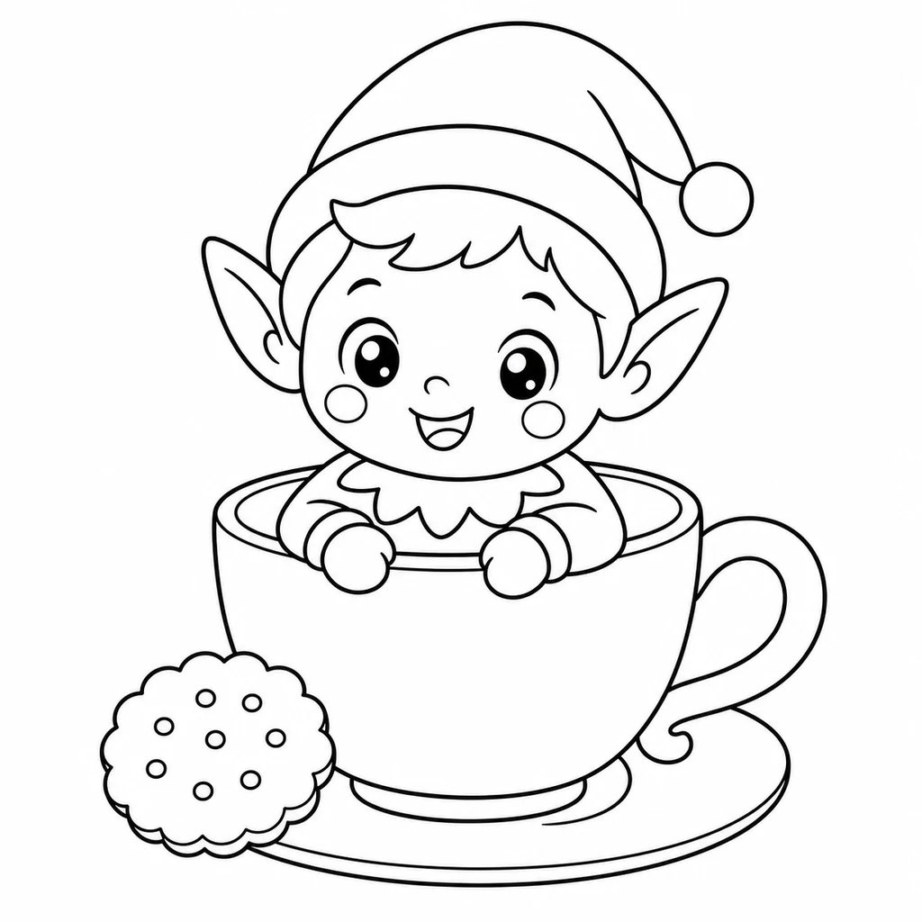 Coloriage : Elfe n°24