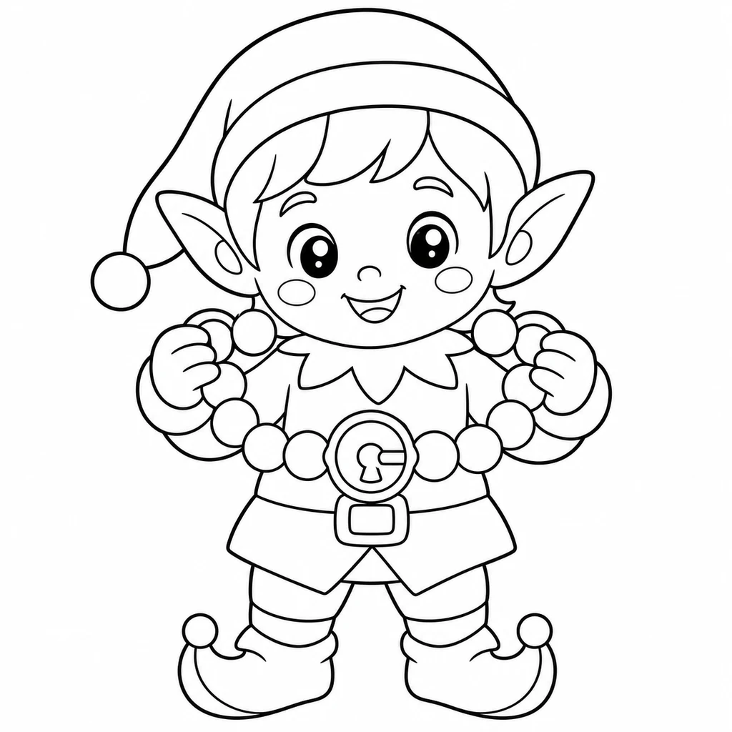 Coloriage : Elfe n°12