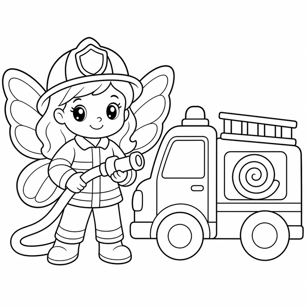 Coloriage de Fée n°1