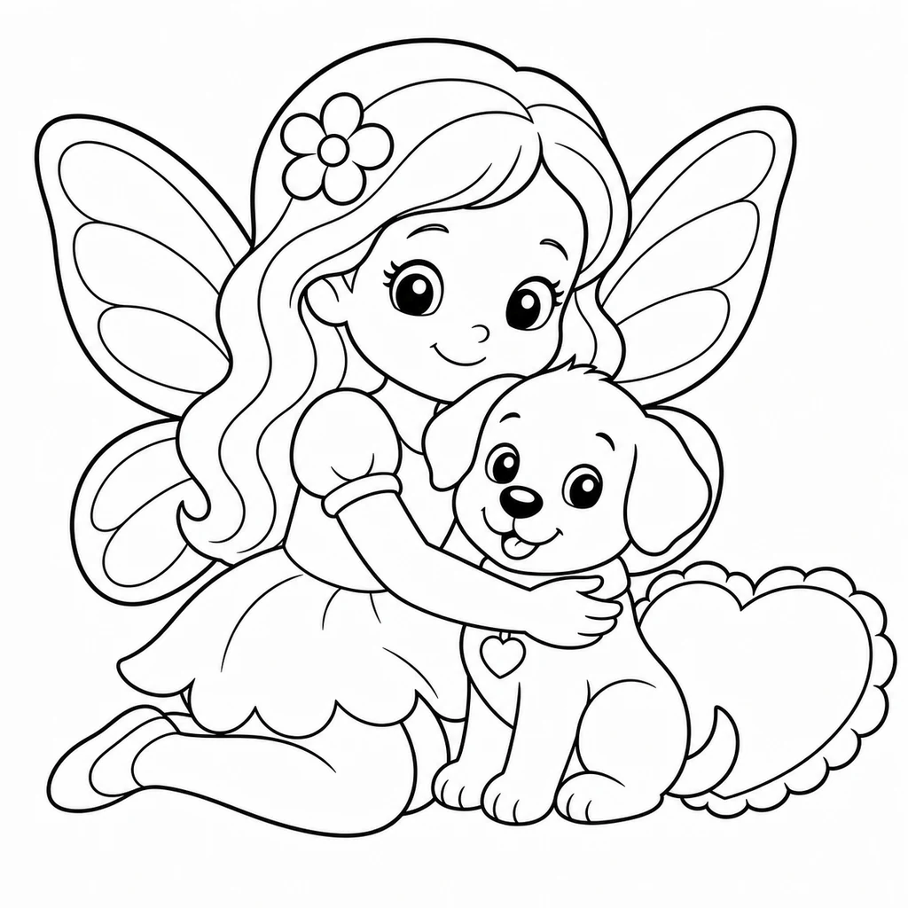 Coloriage de Fée n°1