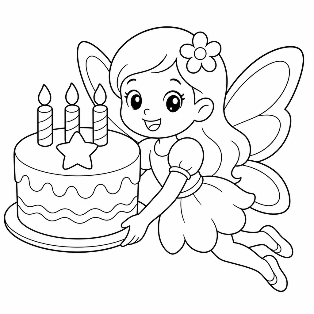 Coloriage de Fée n°1