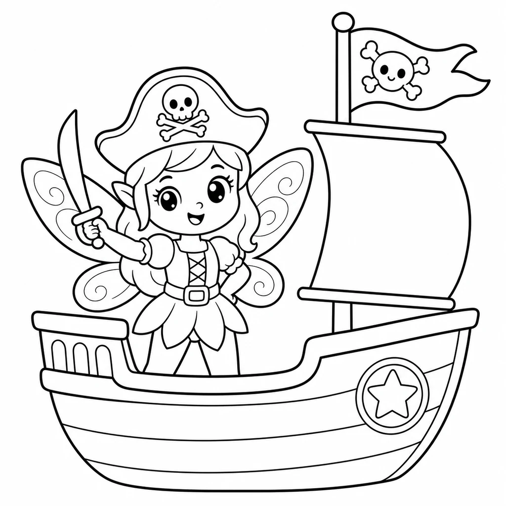 Coloriage de Fée n°1