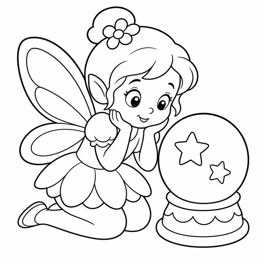 Coloriage de Fée n°1