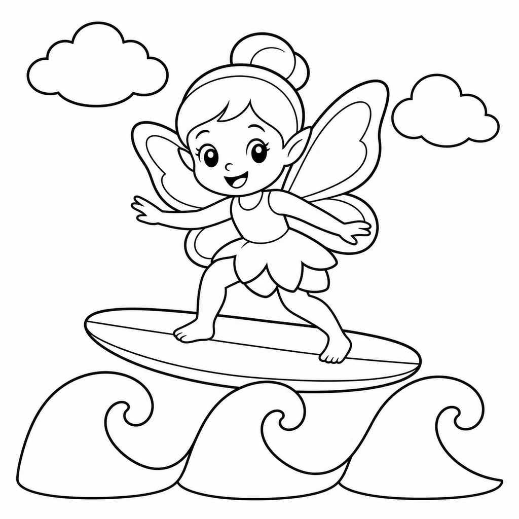Coloriage de Fée n°1