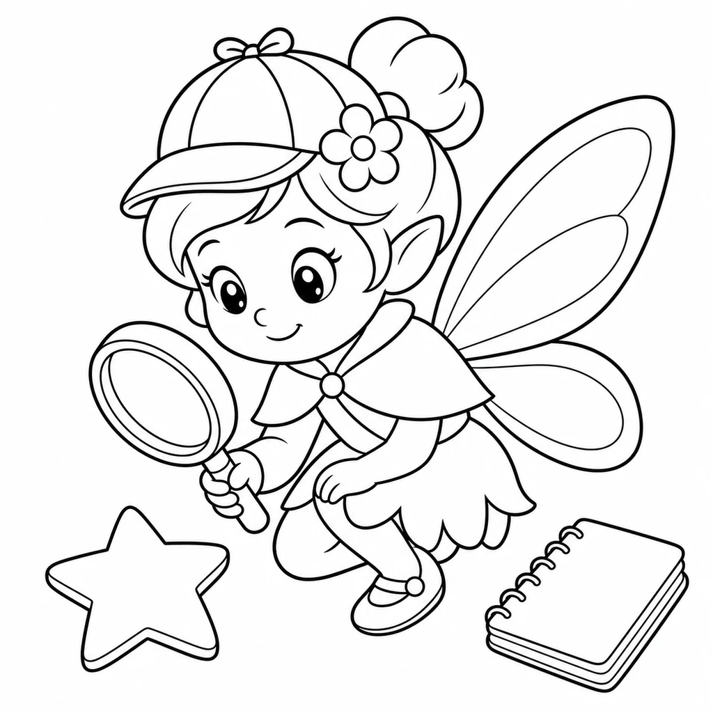Coloriage de Fée n°1