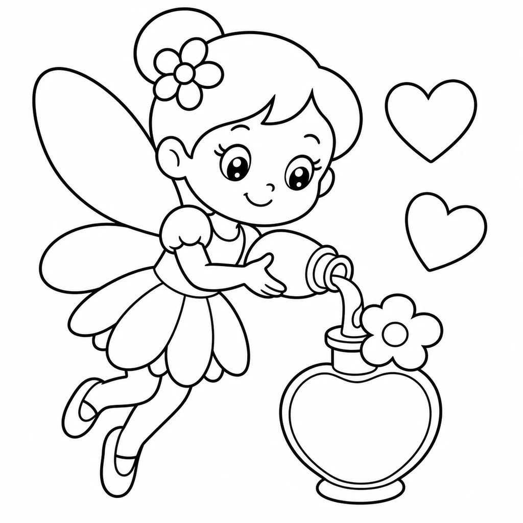 Coloriage de Fée n°1