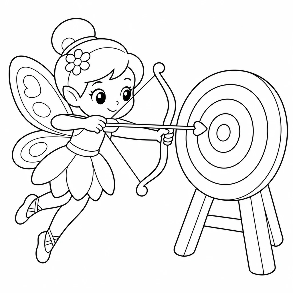 Coloriage de Fée n°1