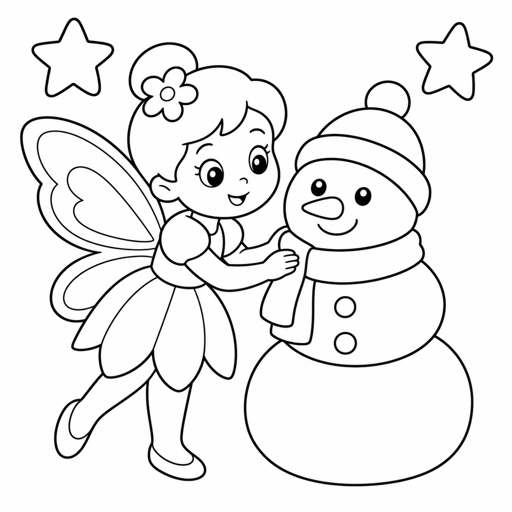 Coloriage de Fée n°1