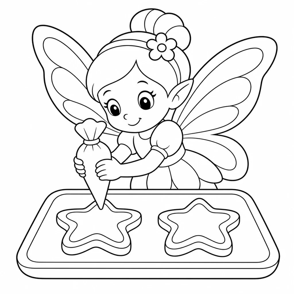 Coloriage de Fée n°1