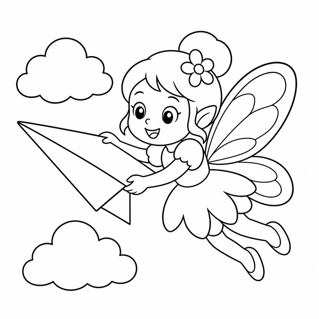 Coloriage de Fée n°1