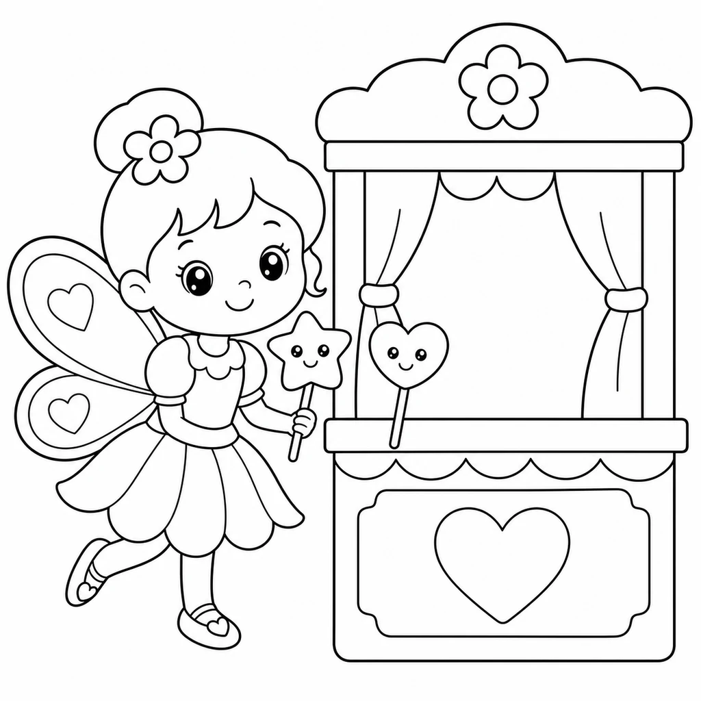 Coloriage de Fée n°1