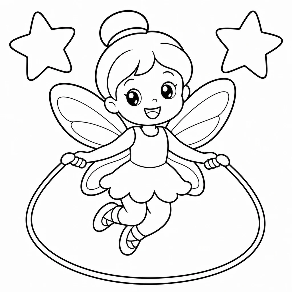 Coloriage de Fée n°1