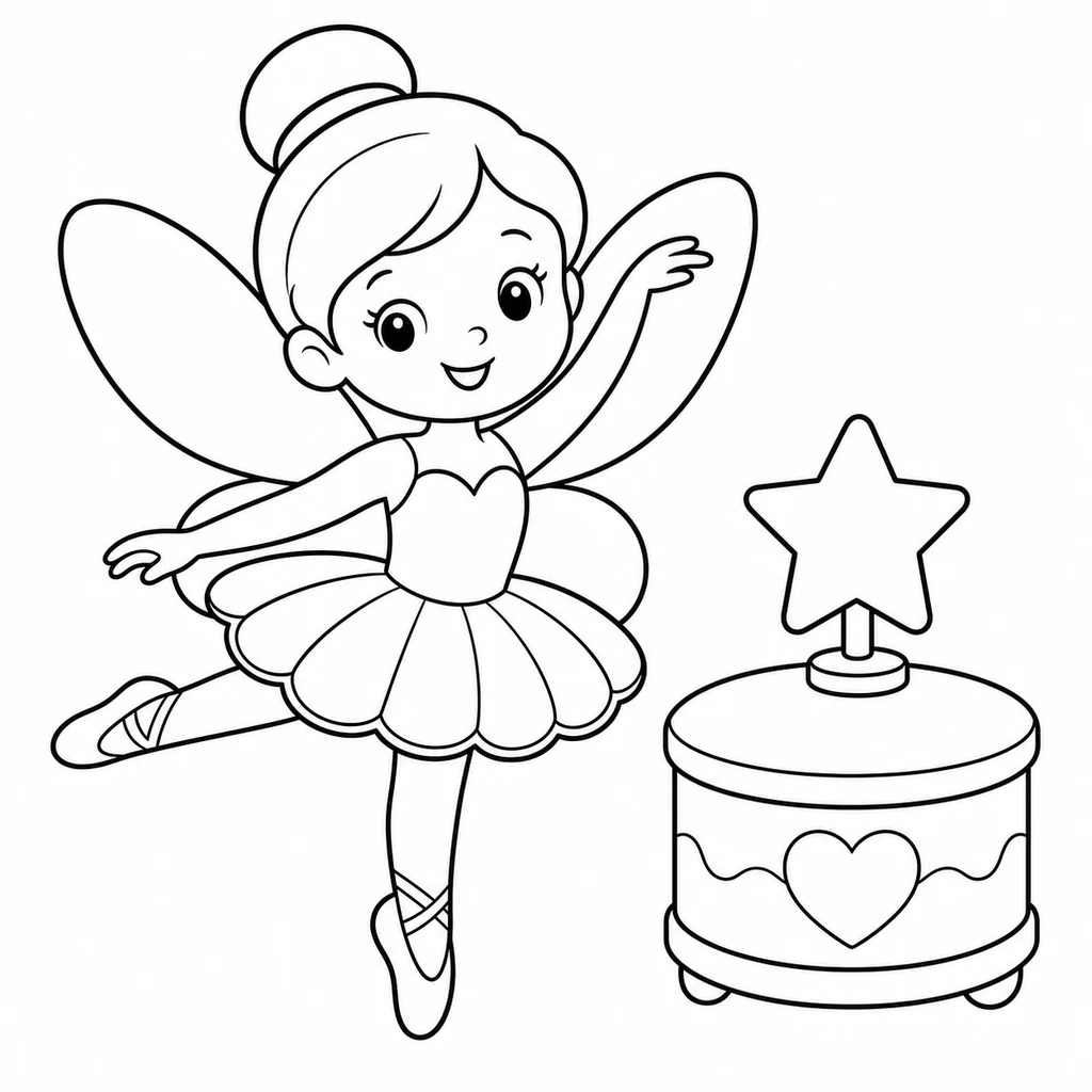 Coloriage de Fée n°1