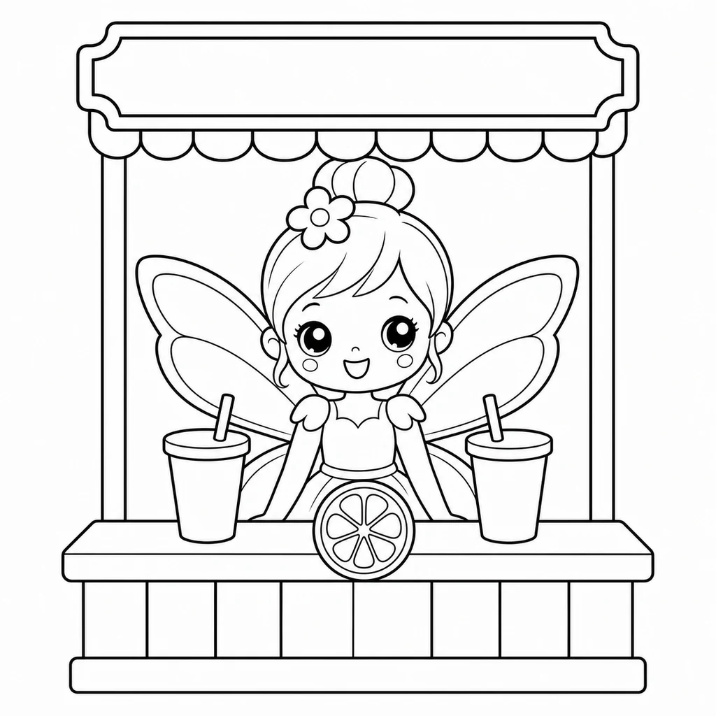Coloriage de Fée n°1