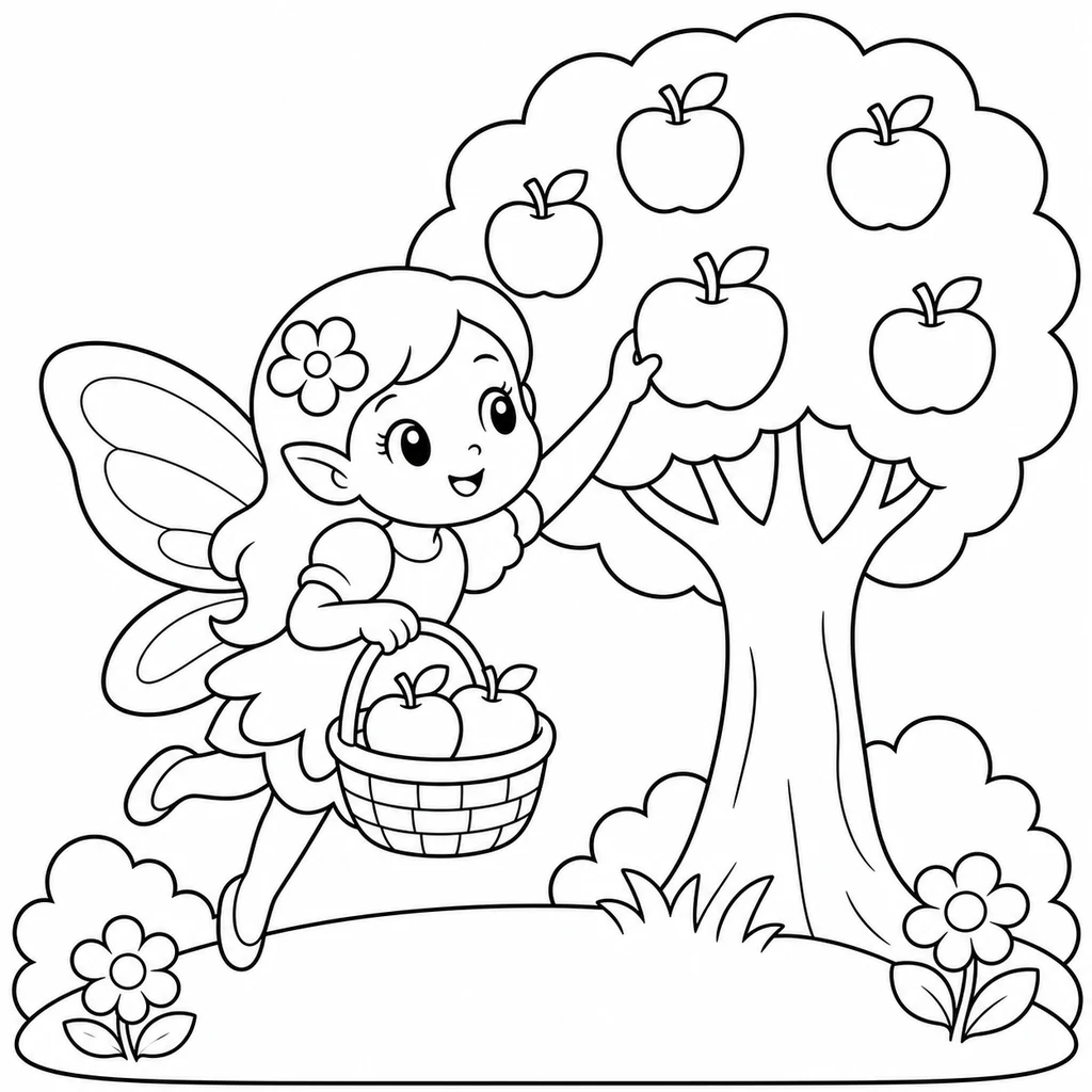 Coloriage de Fée n°1