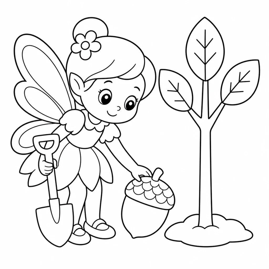 Coloriage de Fée n°1