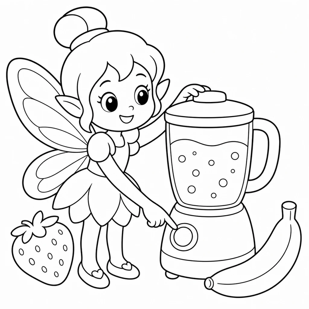 Coloriage de Fée n°1