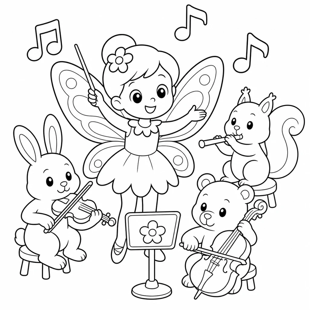Coloriage de Fée n°1