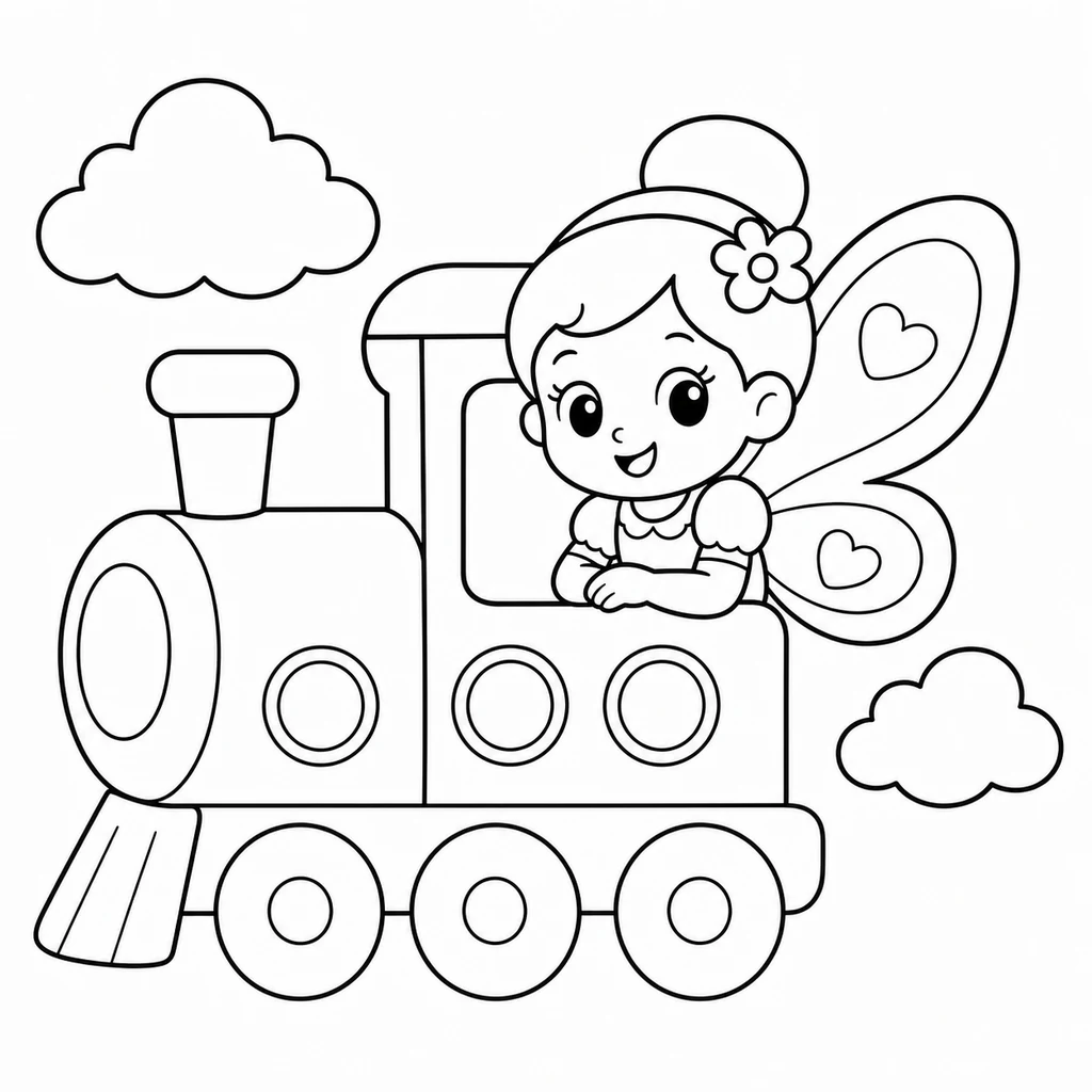 Coloriage de Fée n°1