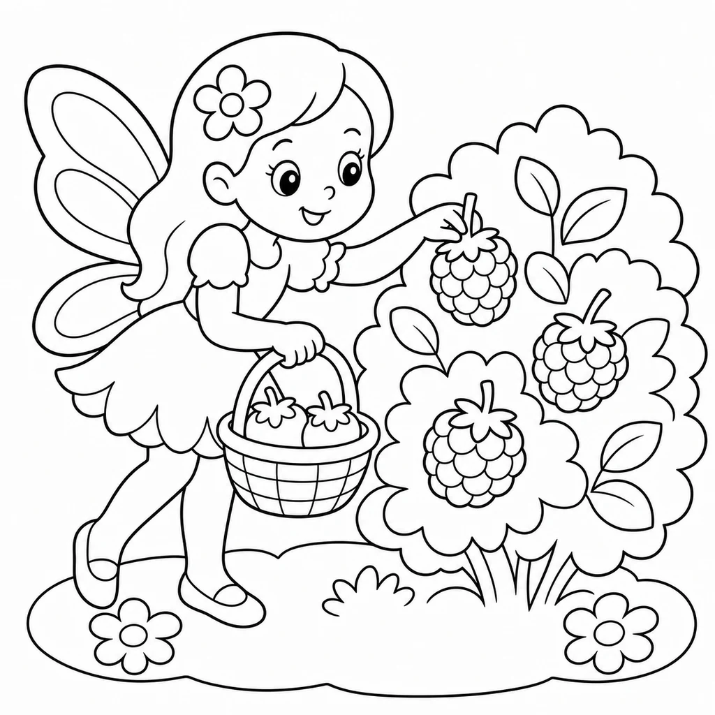 Coloriage de Fée n°1