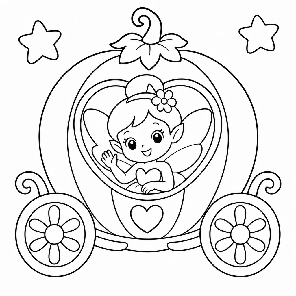 Coloriage de Fée n°1