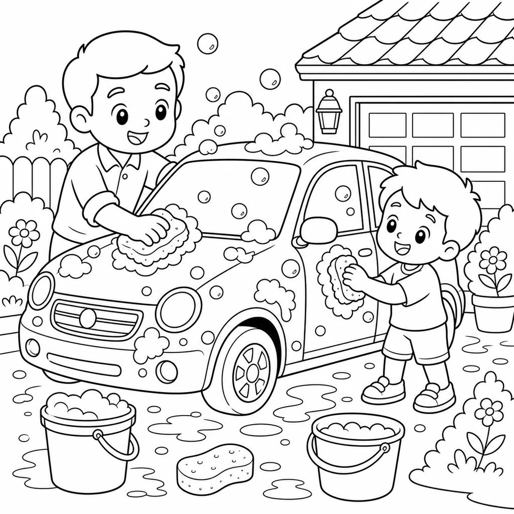 Coloriage : Fête des Pères n°7