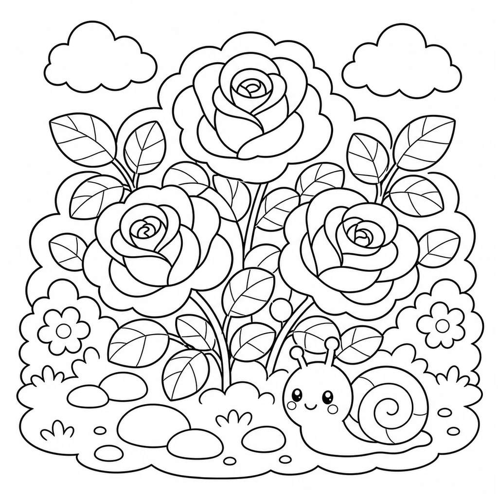 Ausmalbild Blume 5