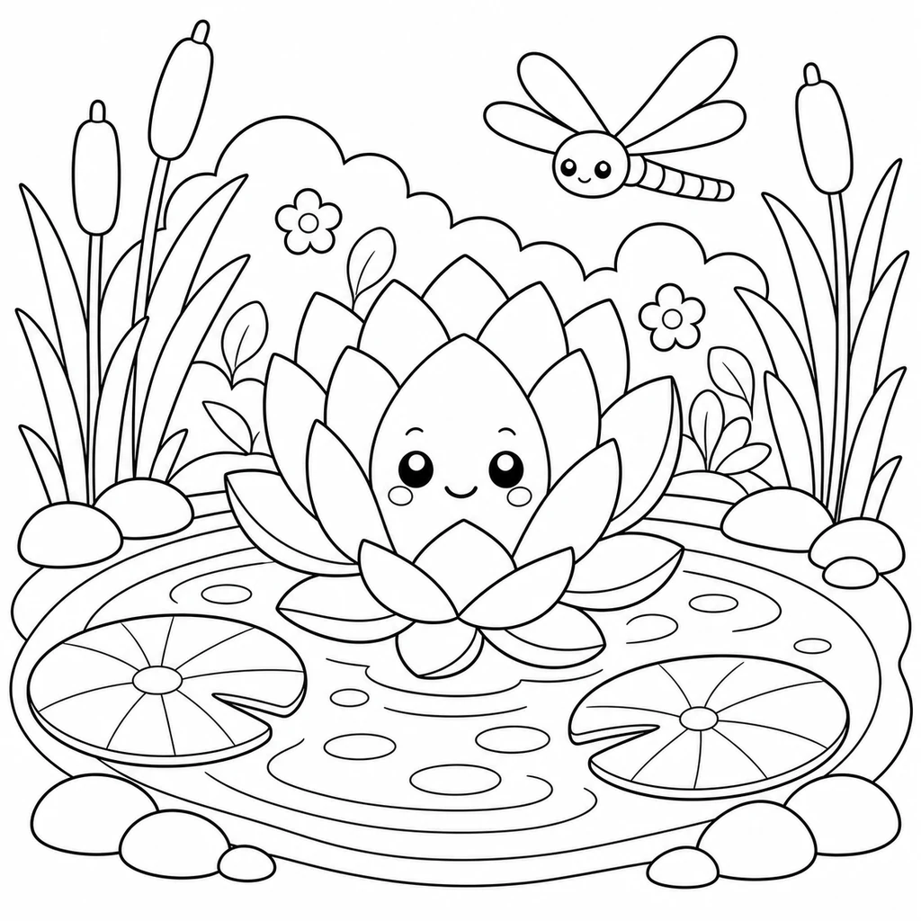 Ausmalbild Blume 9