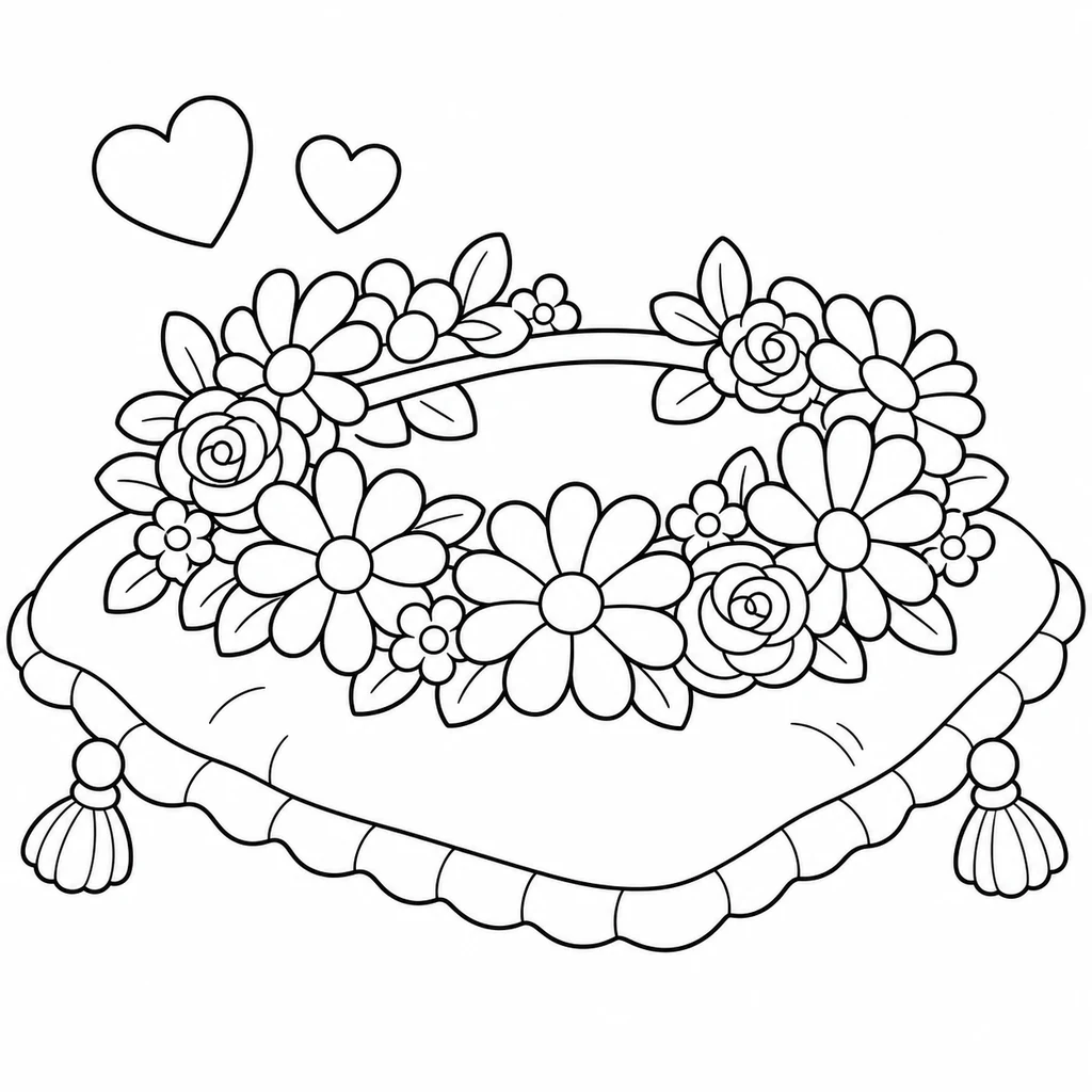 Ausmalbild Blume 10