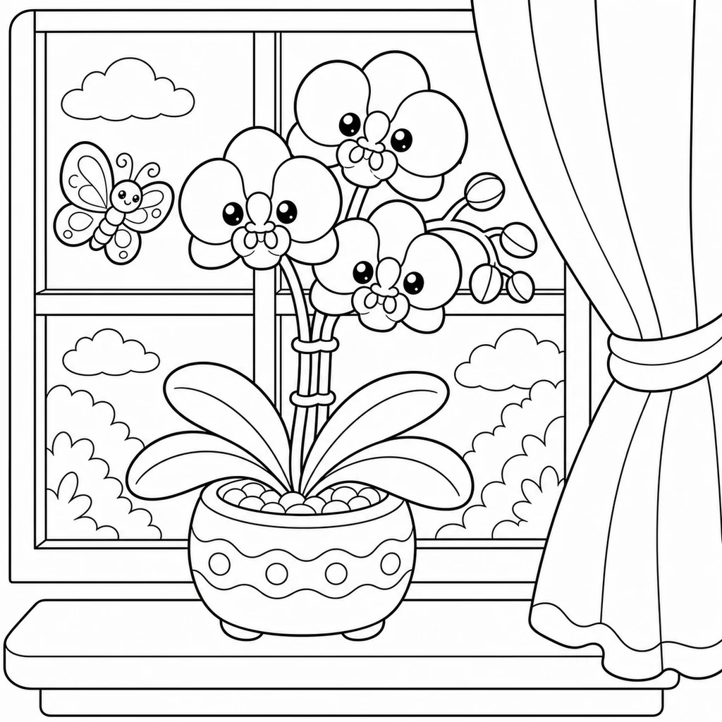 Ausmalbild Blume 12