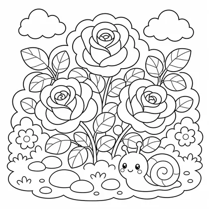 Ausmalbild Blume 5