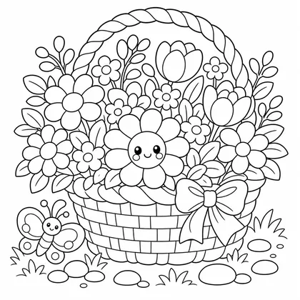 Ausmalbild Blume 20
