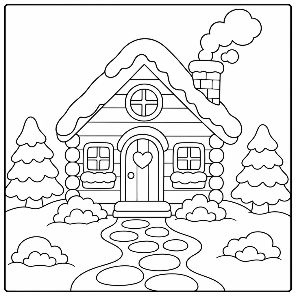Disegno di foresta 8 da colorare
