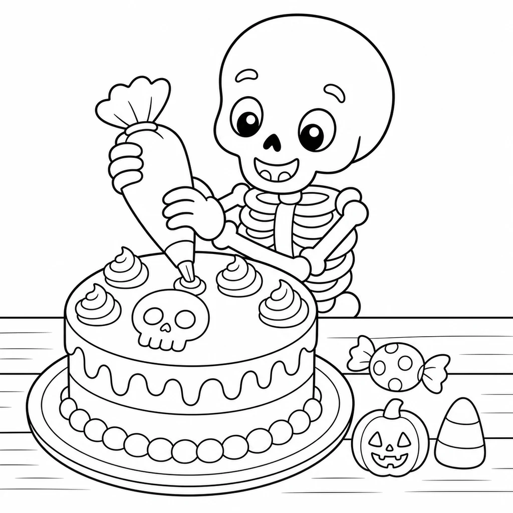 Disegno di Halloween 1 da colorare