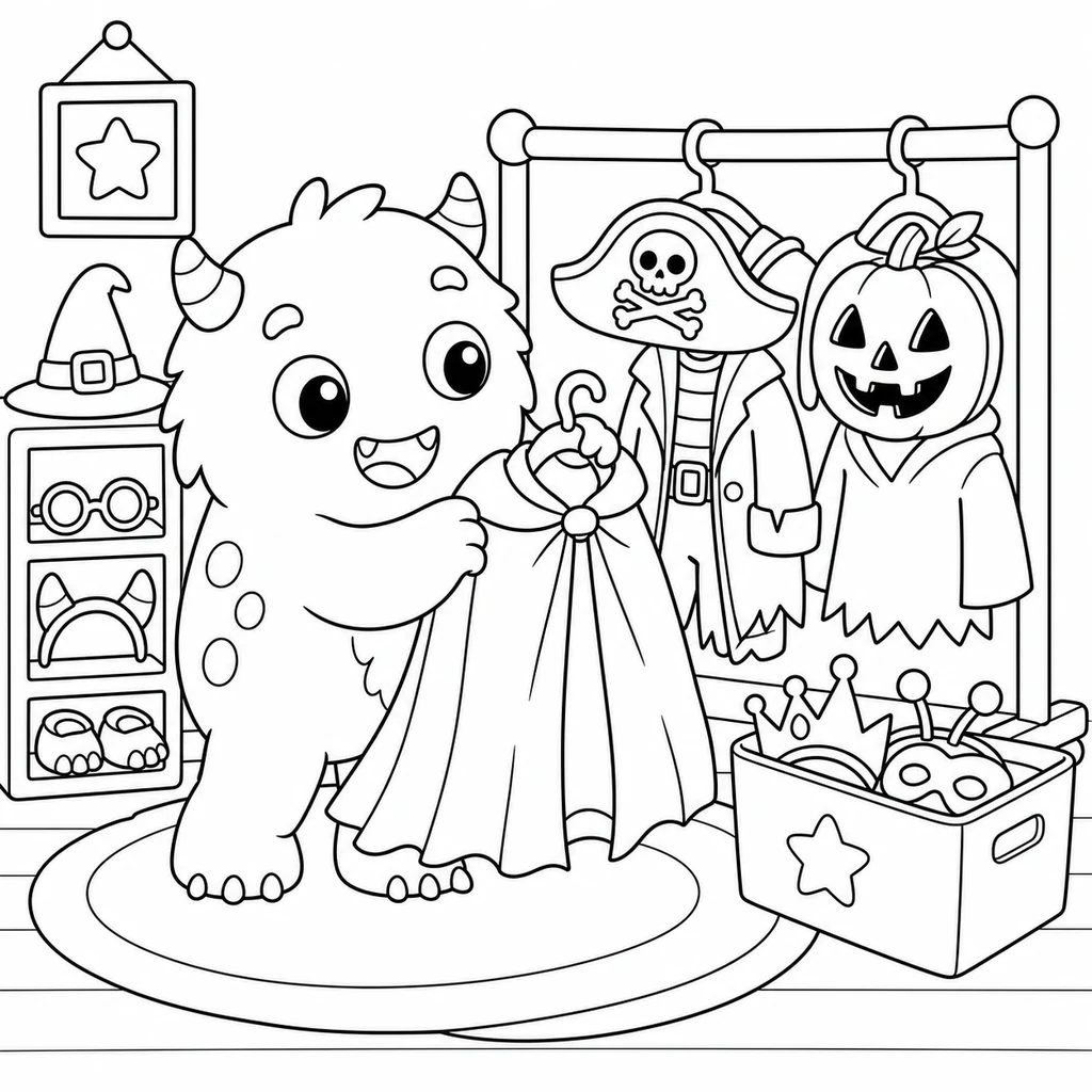 Disegno di Halloween 6 da colorare