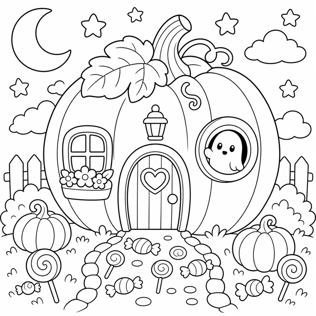 Disegno di Halloween 7 da colorare
