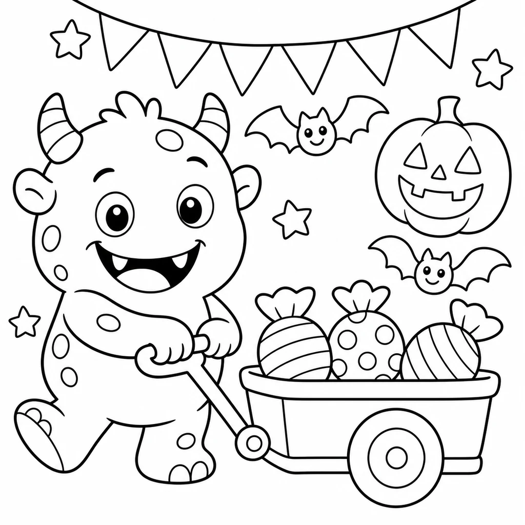 Disegno di Halloween 13 da colorare
