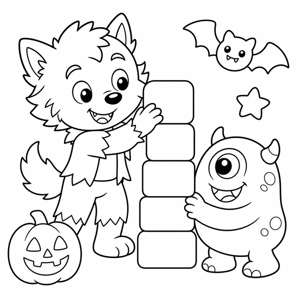 Disegno di Halloween 30 da colorare