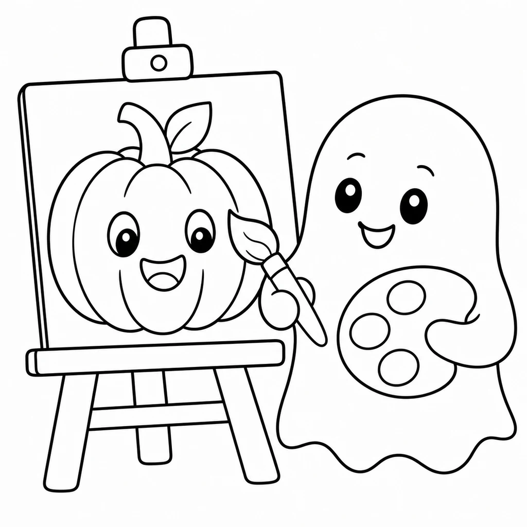 Disegno di Halloween 32 da colorare